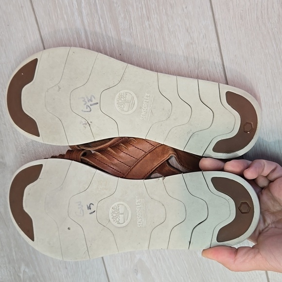 Timberland Women Leather Sensor flex Leather Slide Sandals shoes 9 - Picture 12 of 12